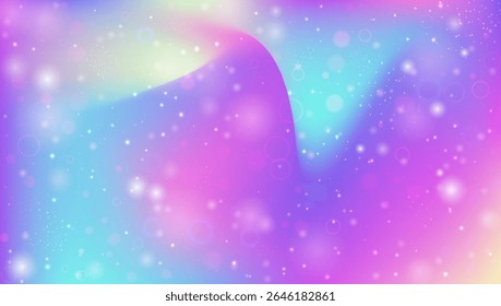 Rainbow Background. Pink Princess Pattern And Beautiful Magic Hologram. Purple Kawaii Gradient. Cute Sparkle Texture With Candy Glitter And Watercolor Effect. Blue Rainbow Background.
