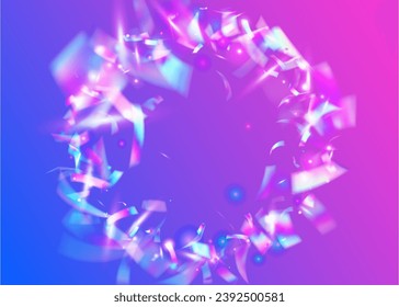 Rainbow Background. Retro Realistic Gradient. Purple Laser Texture. Blur Flare. Neon Tinsel. Digital Art. Bright Foil. Cristal Effect. Violet Rainbow Background