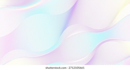 Fondo abstracto pastel suave con patrones ondulados que fluyen en colores blancos y claros, creando un efecto delicado, hermoso y elegante.