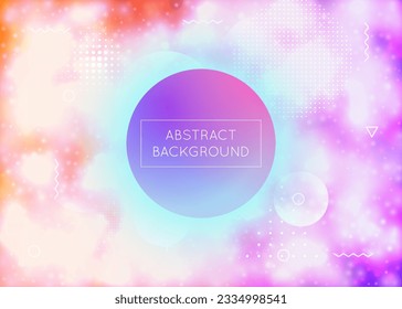 Rainbow Background. Soft Pearlescent Backdrop. Neon Presentation. Abstract Texture. Retro Vector. Dynamic Flyer. Purple Light Design. Memphis Dots. Blue Rainbow Background