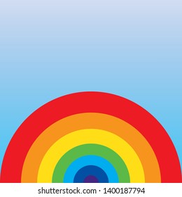 rainbow background of something, children theme