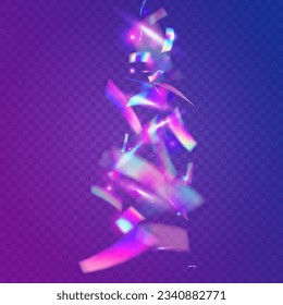Rainbow Background. Surreal Art. Laser Prism. Kaleidoscope Texture. Glitch Confetti. Violet Disco Glitter. Festive Foil. Blur Multicolor Decoration. Blue Rainbow Background