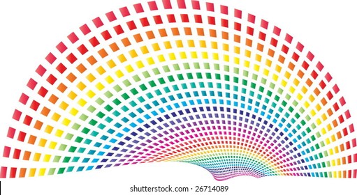 Rainbow background vector