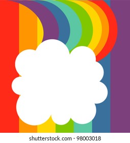 Rainbow background. Vector illustration