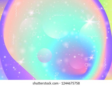 Rainbow background with vibrant gradients. Holographic dynamic fluid. Cosmos hologram. Design template for web app, brochure and flyer. Spectrum rainbow background.