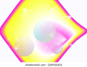 Rainbow background with vibrant gradients. Holographic dynamic fluid. Cosmos hologram. Design template for banner, cover and brochure. Fluorescent rainbow background.
