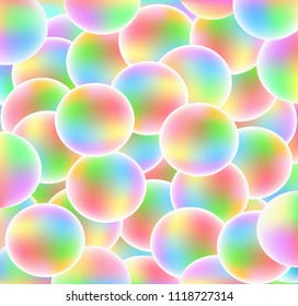 Rainbow balls - 3d wallpaper background