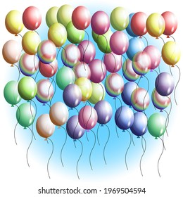 rainbow balls for children's party
