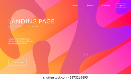 Rainbow Banner. Geometric Texture. Blue Mobile Layout. Tech Landing Page. Business Magazine. Flow Gradient Design. Abstract Poster. Plastic Frame. Lilac Rainbow Banner
