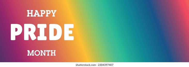 Banner arcoiris para el mes del Orgullo 