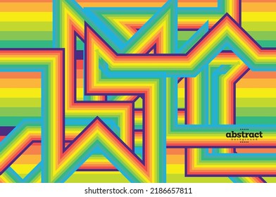 barra arco iris con fondo de movimiento de contraste de forma triangular se puede usar para publicidad afiches portada de la portada de la página web folleto diseño de paquete de plantillas para vectores.