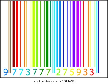 Rainbow Barcode Stock Vector (Royalty Free) 1011636 | Shutterstock