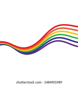 Rainbow beauty icon template vector illustration design