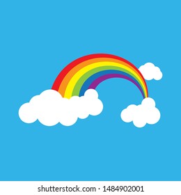 Rainbow beauty icon template vector illustration design