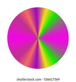 rainbow blend line circle gradient vector