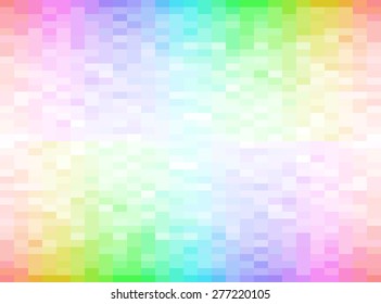 Rainbow block background white