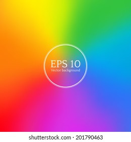Rainbow blurred background  Vector EPS 10 
