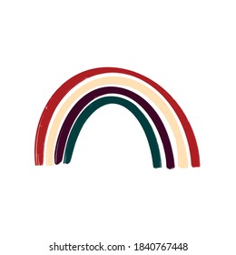 arco iris al estilo boho. Arcoiris con colores de moda