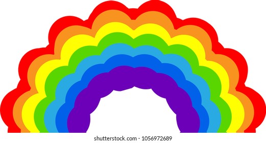 Rainbow bridge illustration