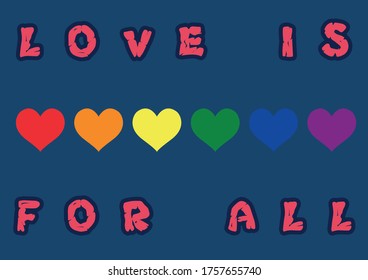 Rainbow Bright Vector Illustration Isolated on Dark Blue Sign. Red, Orange, Yellow, Green, Blue, Purple