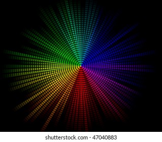 Rainbow Burst Background