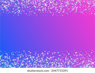 Rainbow Burst. Disco Abstract Illustration. Purple 3d Glitter. Cristal Dust. Party Confetti. Hologram Background. Light Texture. Digital Ribbon. Blue Rainbow Burst