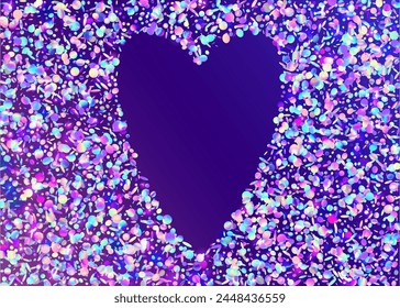 Rainbow Burst. Transparent Sparkle. Digital Banner. Blue Light Paper. Disco Pattern. Glare Abstract Explosion. Party Tinsel. Falling Design. Purple Rainbow Burst