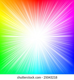 Rainbow burst VECTOR