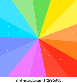 Rainbow bursts background. vector illustration