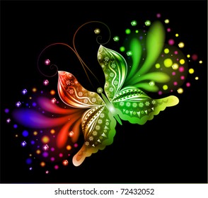 rainbow butterfly