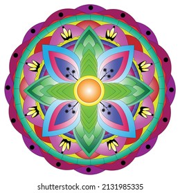 rainbow butterfly The background has pink, red and yellow circles, giving a feeling of relief and peace of mind.