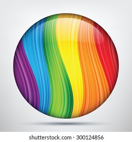 Rainbow Button