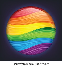 Rainbow Button