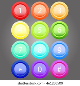 rainbow button