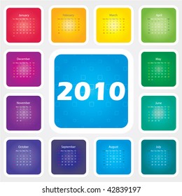 Rainbow calendar