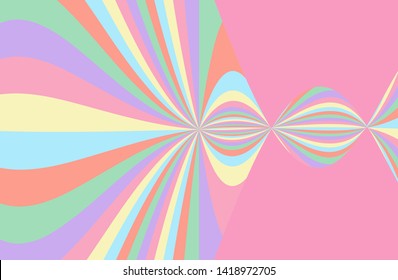 Rainbow candy swirl colorful vector background. Abstract illustration sunburst design wallpaper for template, cover,banner business social media advertising.