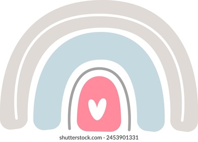 Dibujo animado del arco iris Ilustración vectorial