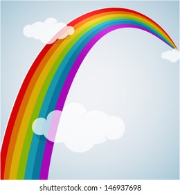 Rainbow cartoon. EPS 10