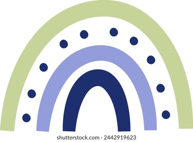 Rainbow Cartoon Icon Vector Illustration