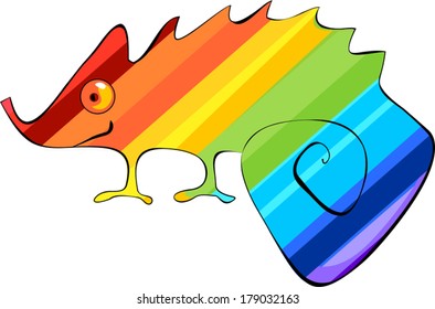 Rainbow chameleon and rainbow