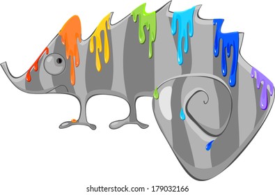 Rainbow chameleon and rainbow