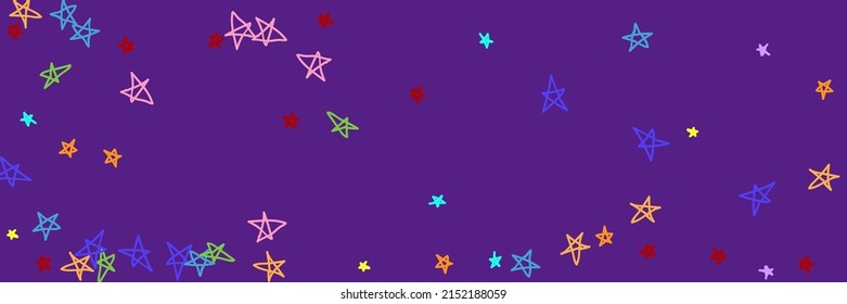 Rainbow Chaotic Bright Kids Childish Orange Stars Picture. Dark Colorful Yellow Pastel Turquoise Violet Multicolor Handdrawn Stars. Vibrant Vivid Naive Red Blue Green Purple Mint Wallpaper.