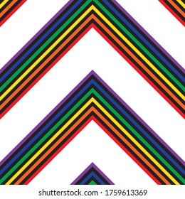 Color del arcoiris diagonal rayado fondo de patrón sin soldadura adecuado para textiles de moda, gráficos