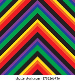 Color del arcoiris diagonal rayado fondo de patrón sin soldadura adecuado para textiles de moda, gráficos