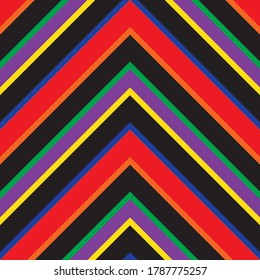 Color del arcoiris diagonal rayado fondo de patrón sin soldadura adecuado para textiles de moda, gráficos