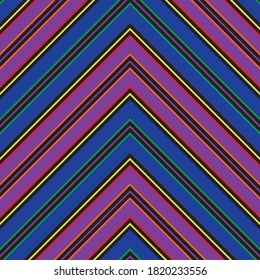 Color del arcoiris diagonal rayado fondo de patrón sin soldadura adecuado para textiles de moda, gráficos