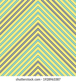 Rainbow Chevron diagonal striped seamless pattern background suitable for fashion textiles, graphics