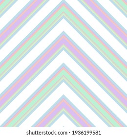 Rainbow Chevron, diagonal gestreifter, nahtloser Musterhintergrund, geeignet für Modetextilien, Grafiken