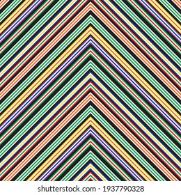 Color del arcoiris diagonal rayado fondo de patrón sin soldadura adecuado para textiles de moda, gráficos