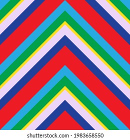 Color del arcoiris diagonal rayado fondo de patrón sin soldadura adecuado para textiles de moda, gráficos